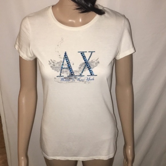 A/X Armani Exchange Bling Logo Tee Medium - Picture 1 of 12